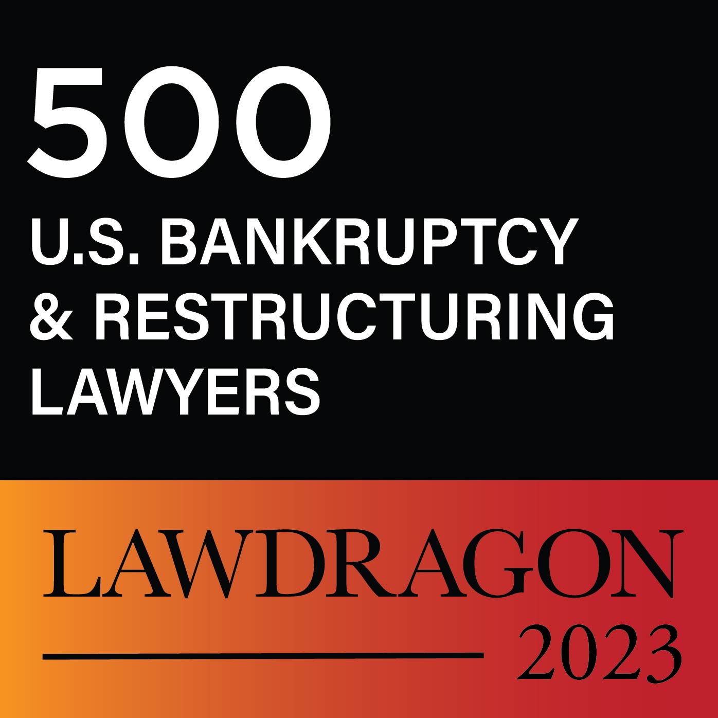 500 U.S. Bankruptcy & Restructuring Lawyers