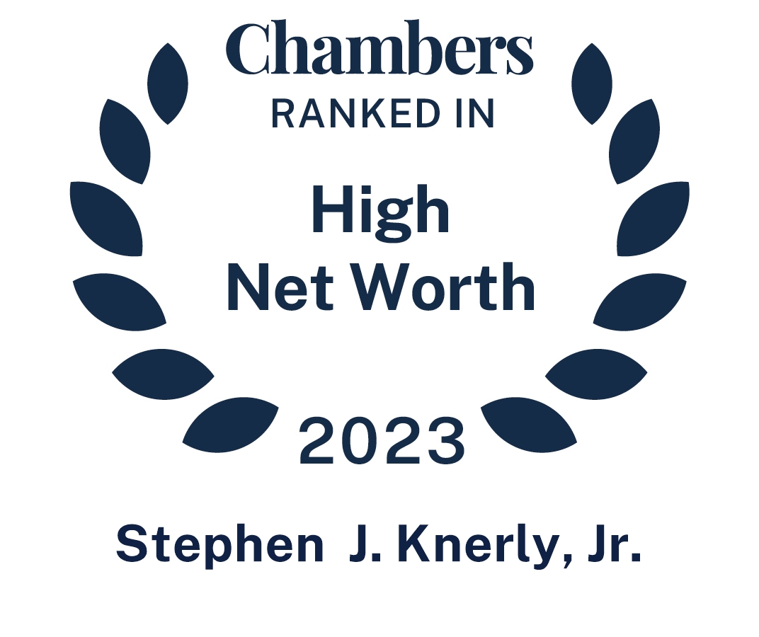 Knerly, Jr., Stephen J. chambers ranked in high networth badge