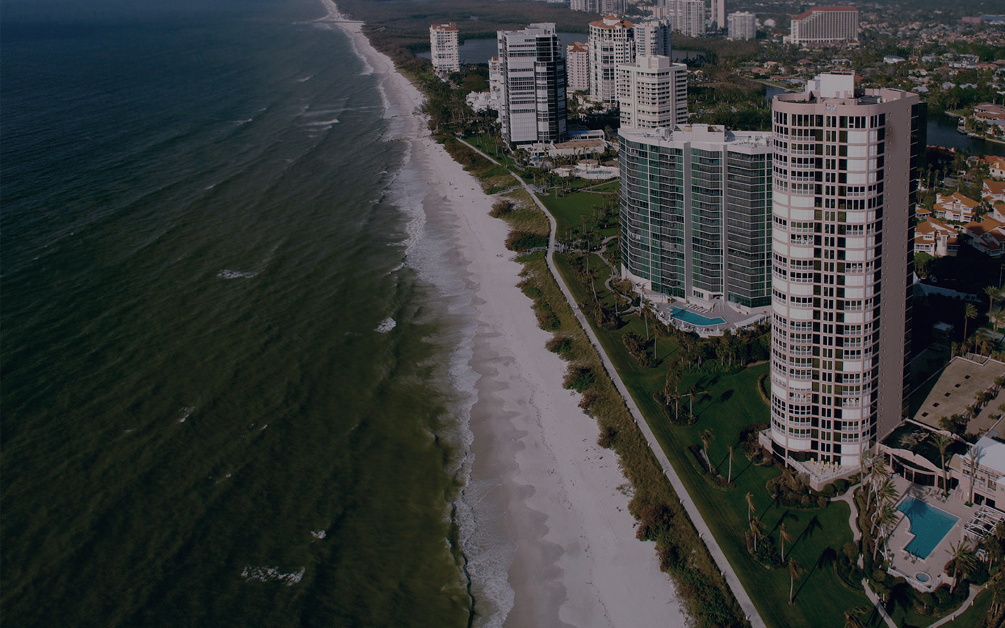 Naples beach view