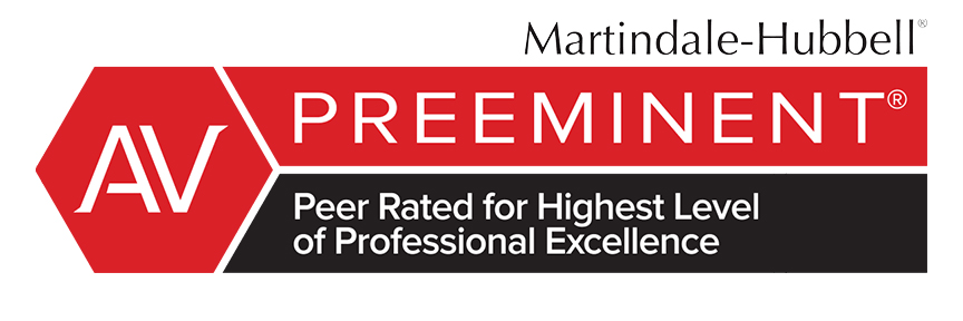 Martindale-Hubbell preeminent peer rated for highest level of professional excellence