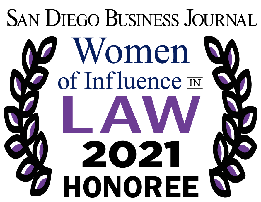 San Diego Business Journal Women Of Influence In law 2021 Honoree