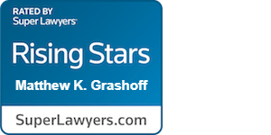 Rated By Super Lawyers Rising Stars Matthew K Grashoff badge